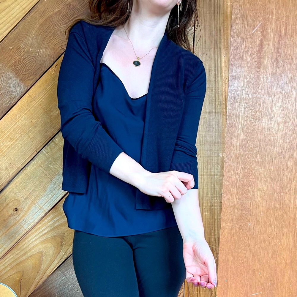 Banana Republic deep blue cardigan